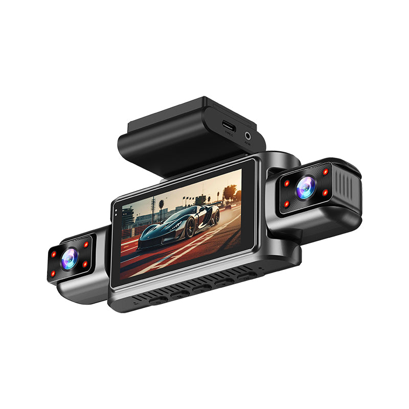 Qifit 4 Kameralı Araç İçi Kamera – 1080P Full HD, WiFi, 360° Görüş, Gece Görüşü