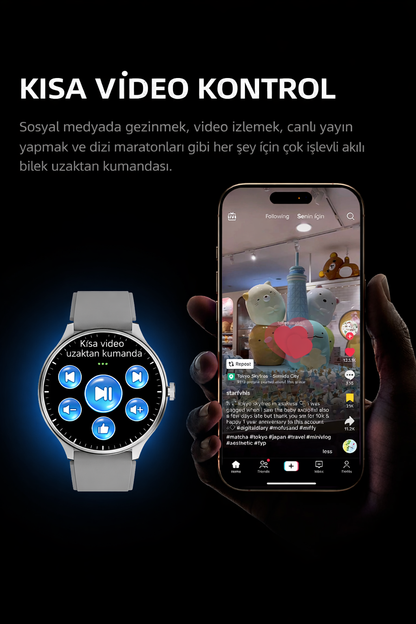 HW7 PRO+ Akıllı Saat 1.46" HD Ekran | Bluetooth Arama | Uzun Pil Ömrü | Sesli Asistan | Su Geçirmez