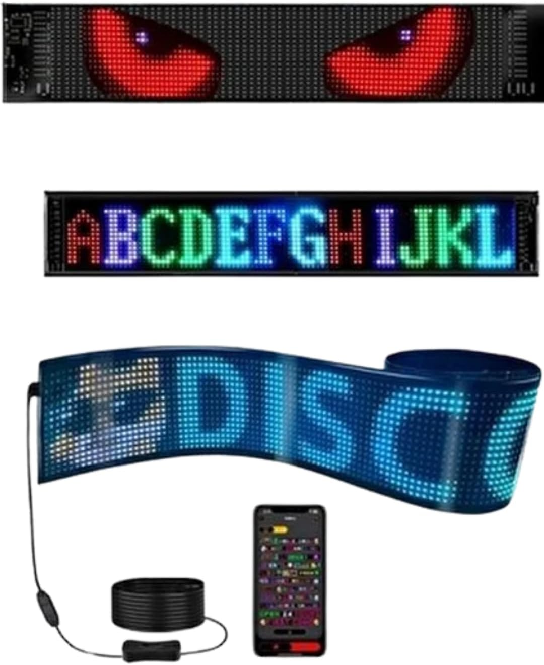 LED Yazı Paneli 16x96 – 60 CM Programlanabilir Renkli LED Tabela