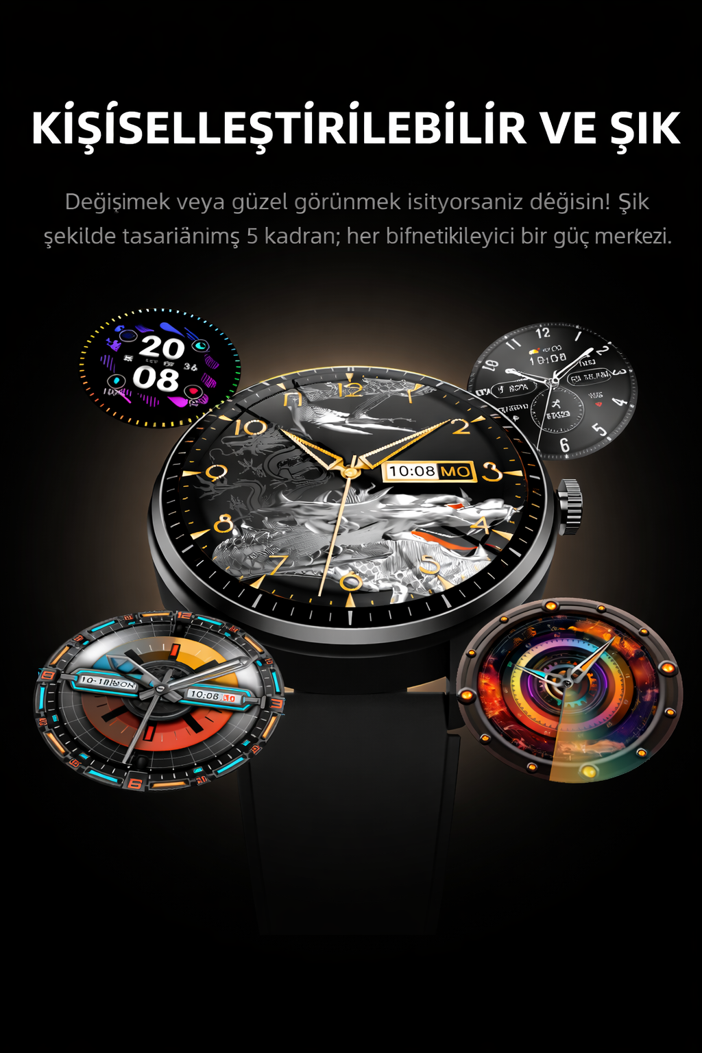 HW7 PRO+ Akıllı Saat 1.46" HD Ekran | Bluetooth Arama | Uzun Pil Ömrü | Sesli Asistan | Su Geçirmez