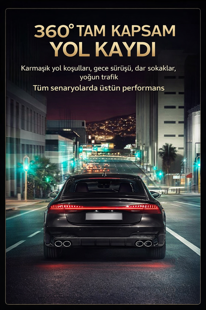 4 Kanal Araç Kamerası – GPS Takip, Wi-Fi, G-Sensor, 1080P Kayıt 32 GB Dahili Hafıza
