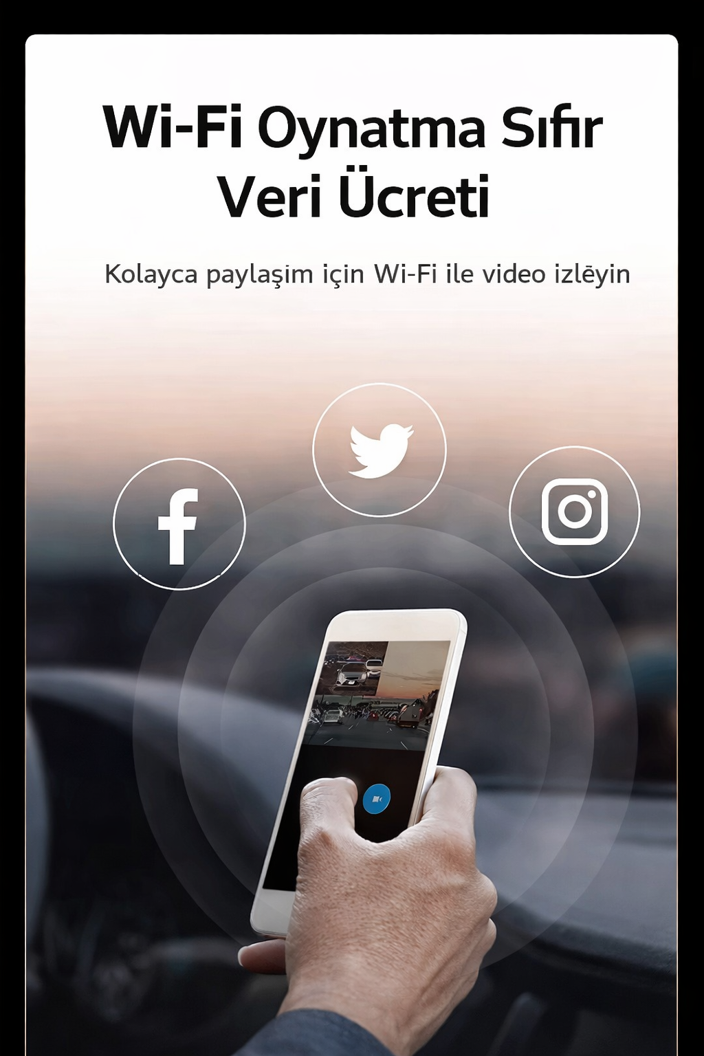 4 Kanal Araç Kamerası – GPS Takip, Wi-Fi, G-Sensor, 1080P Kayıt 32 GB Dahili Hafıza